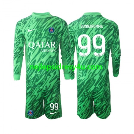 Fotbalový Dres Paris Saint-Germain Gianluigi Donnarumma 99 Brankářské Dětské Venkovní 2024/25 Dlouhý Rukáv